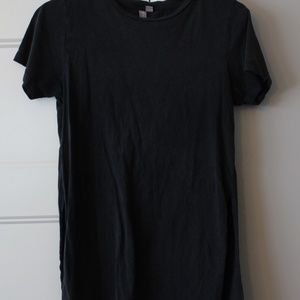 Dark Gray Top with Slits on Side